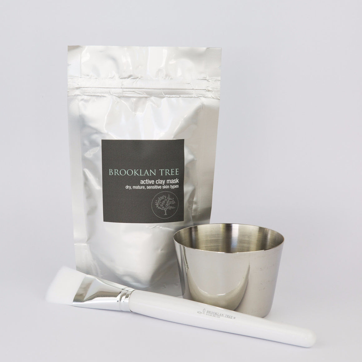 Active Clay Mask Kit for Dry, Mature & Sensitive Skin - Brooklan Tree
